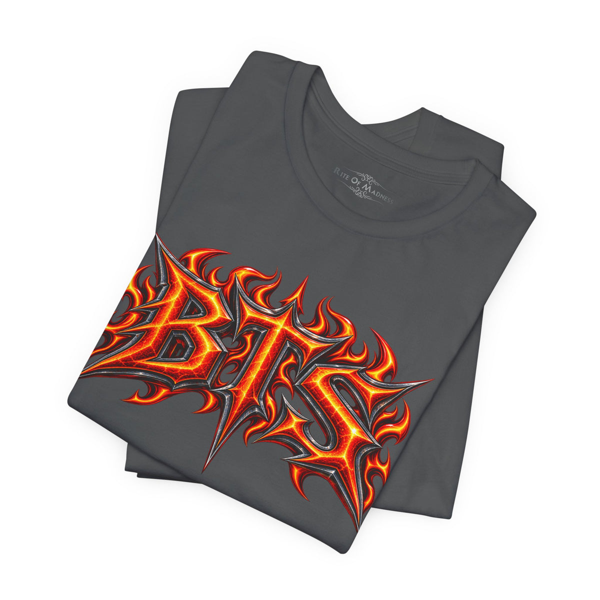 Burn the Silence | Flaming Electric Guitar Heavy Metal T-Shirt | Front & Back