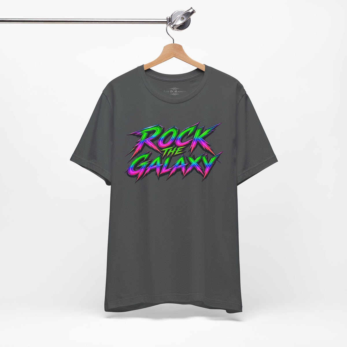 Rock the Galaxy | Alien Rock Music Graphic T-Shirt | Front & Back