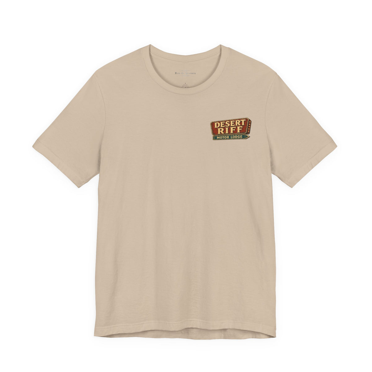Desert Riff Motor Lodge | Vintage Desert Rock Graphic T-Shirt | Front & Back