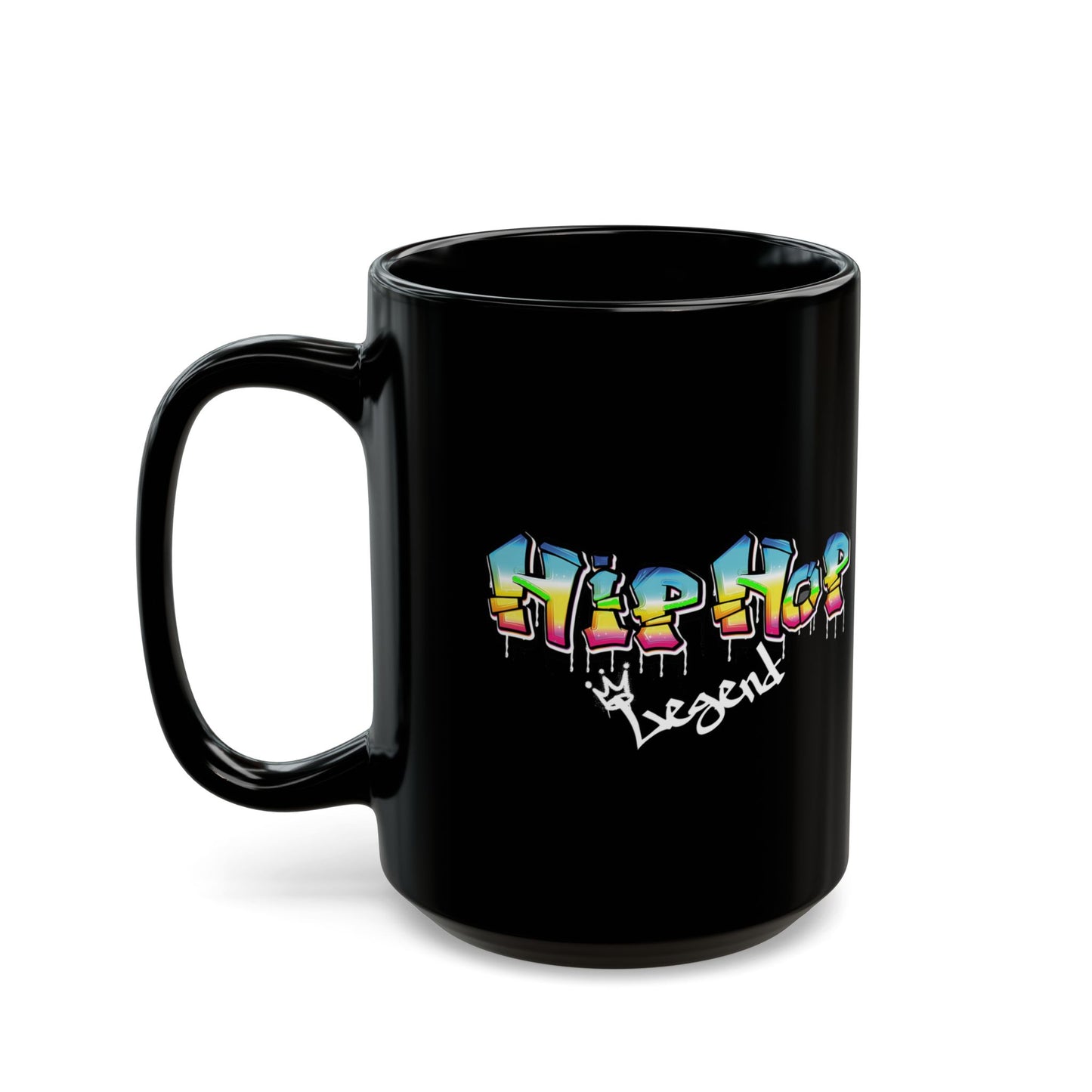 "Hip Hop Legend" 15oz Black Ceramic Mug