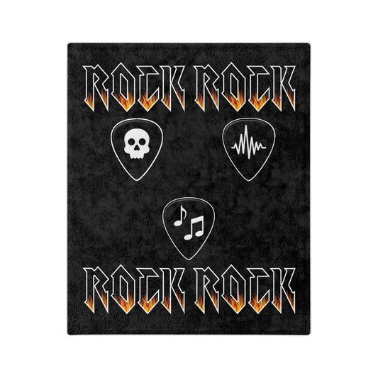 "ROCK Inferno" 60x50 Velveteen Microfiber Blanket