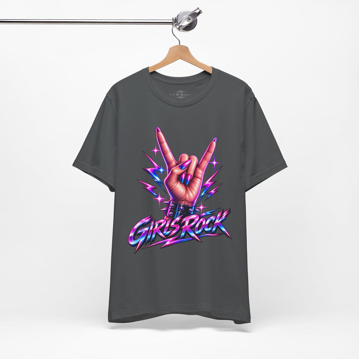Girls Rock | Women's Rock & Roll Graphic T-Shirt | Rite Of Madness