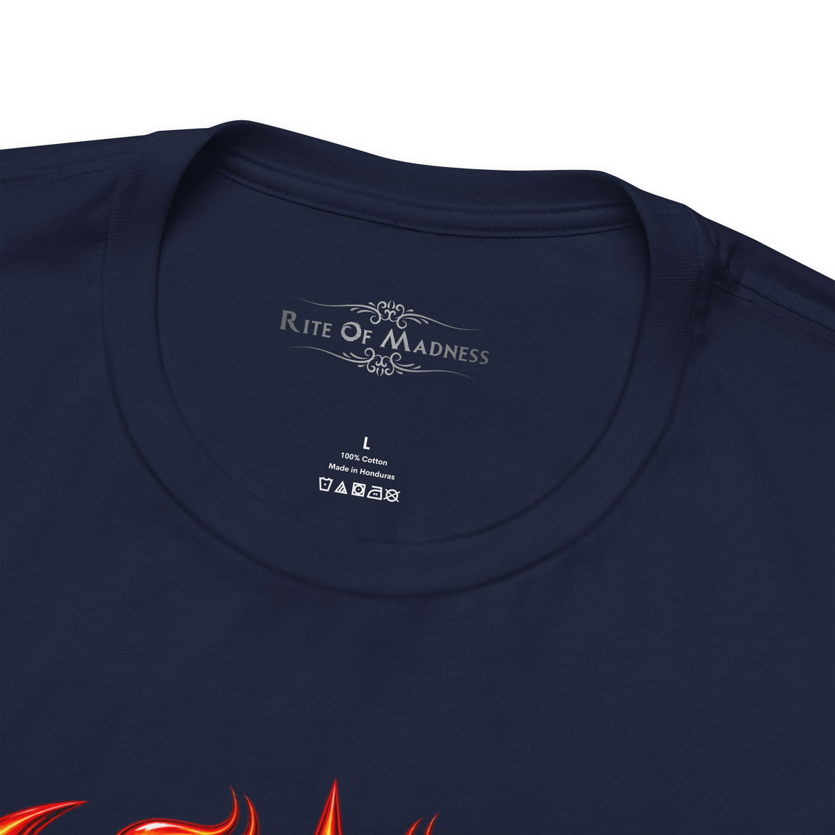 Burn the Silence | Flaming Electric Guitar Heavy Metal T-Shirt | Front & Back
