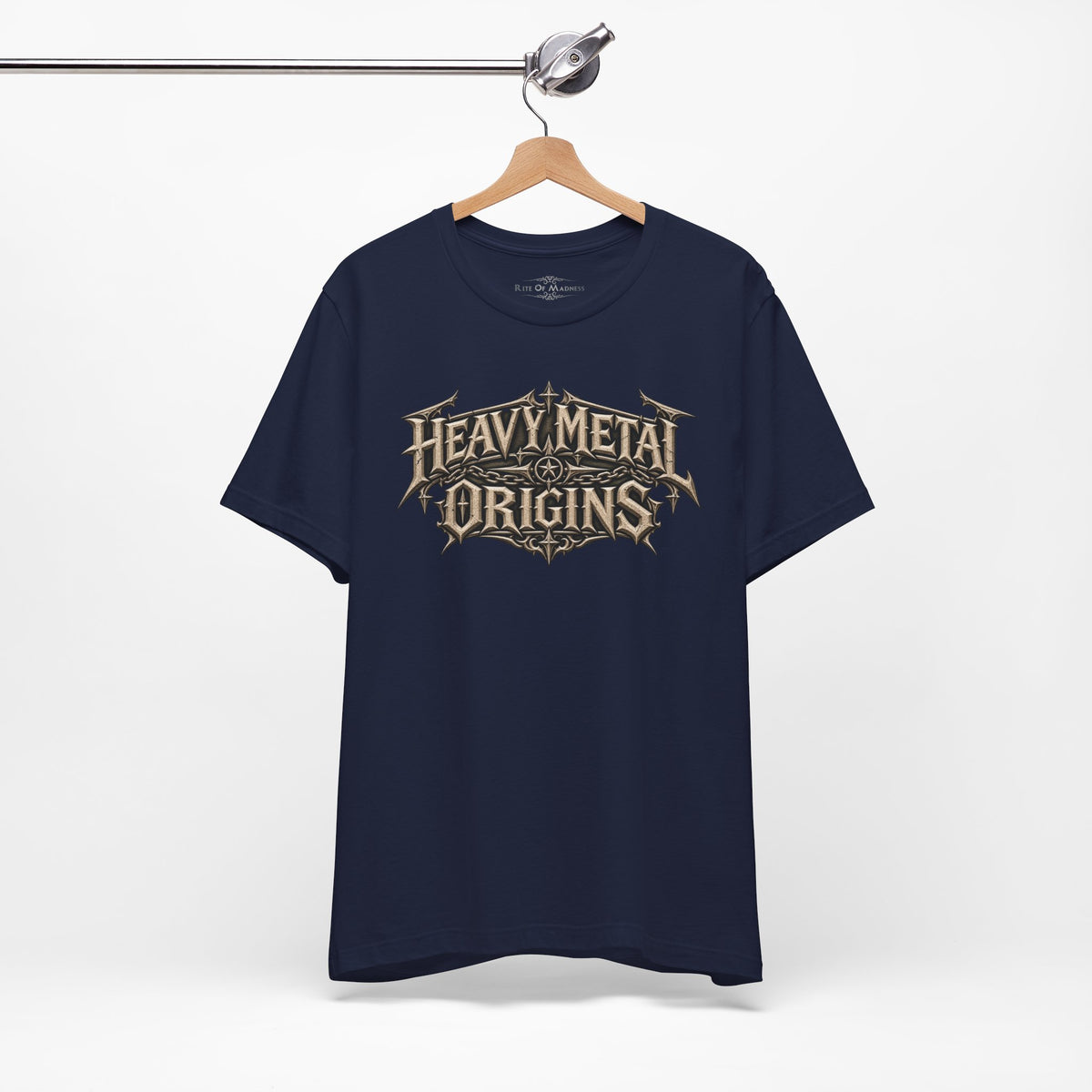 Heavy Metal Origins Est 1968 | Vintage Skull Rock T-Shirt | Gothic Front & Back Graphic Tee