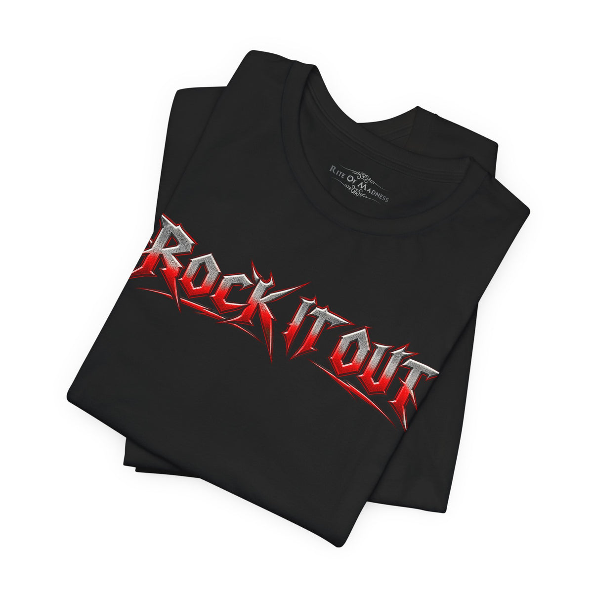 Rock It Out | Bang Your Head Heavy Metal Graphic T-Shirt | Front & Back