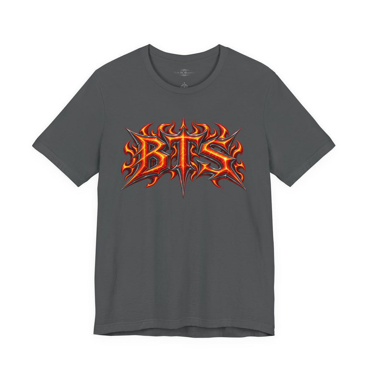 Burn the Silence | Flaming Electric Guitar Heavy Metal T-Shirt | Front & Back