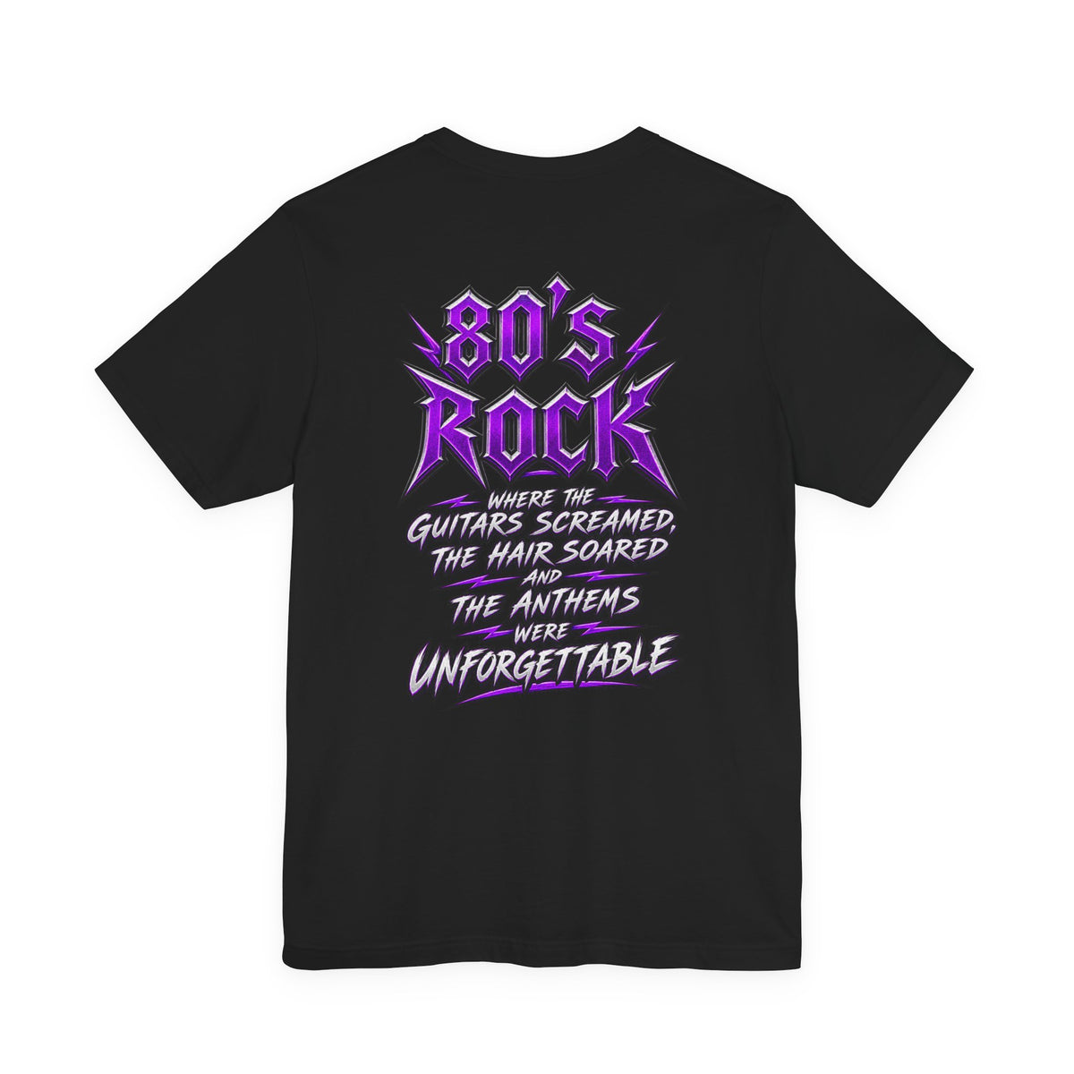 80s Rock T-Shirt | Retro Heavy Metal Front & Back Graphic Tee