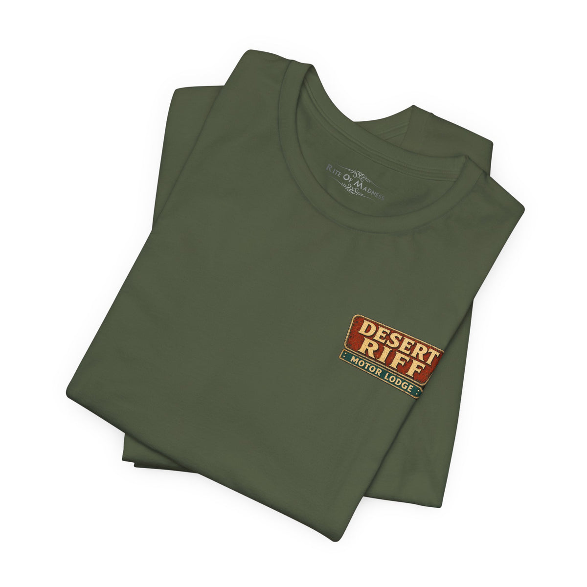 Desert Riff Motor Lodge | Vintage Desert Rock Graphic T-Shirt | Front & Back