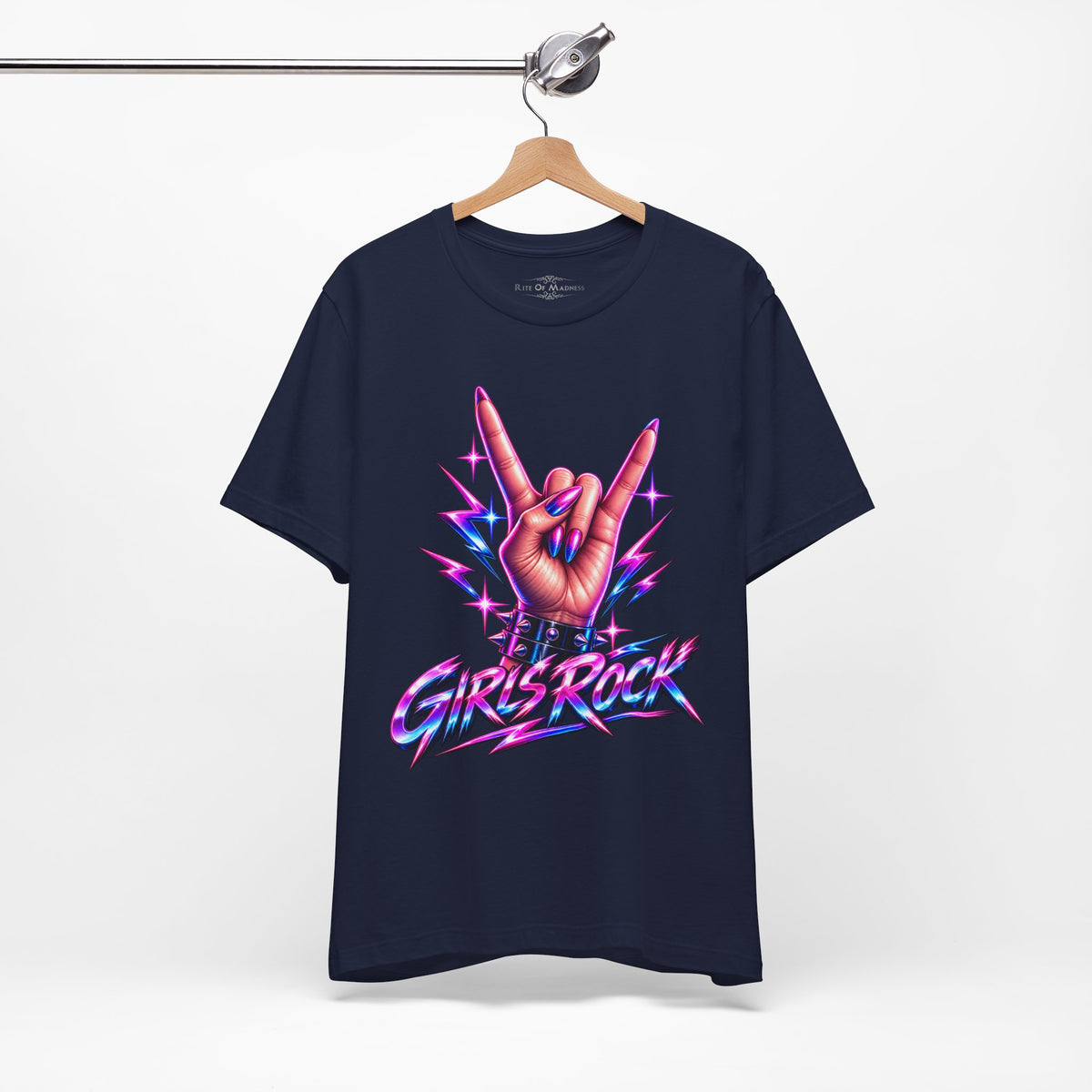 Girls Rock | Women's Rock & Roll Graphic T-Shirt | Rite Of Madness