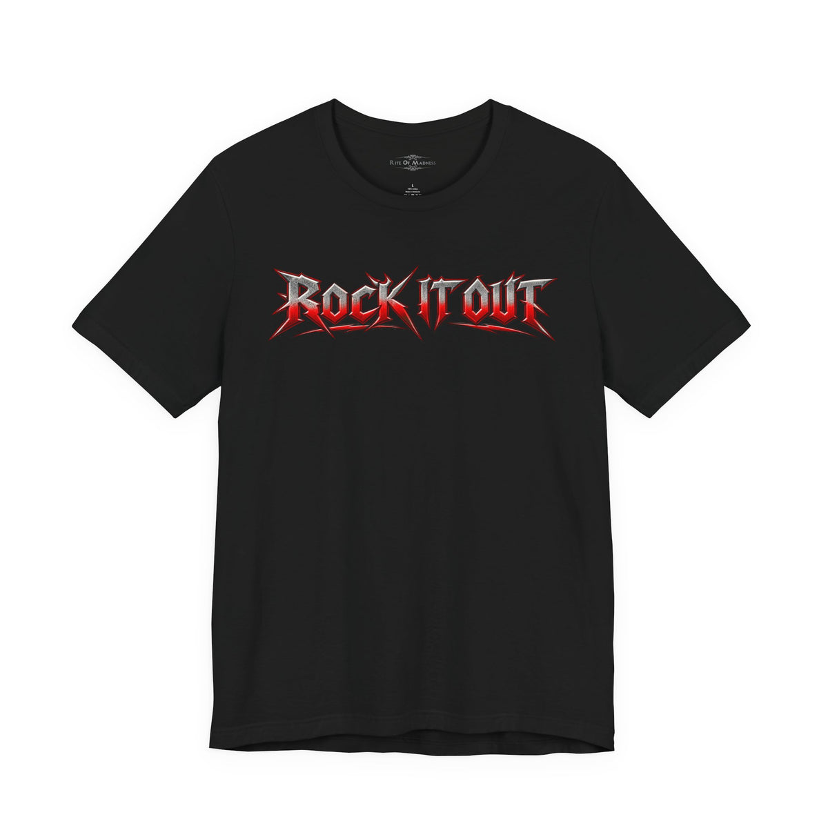 Rock It Out | Bang Your Head Heavy Metal Graphic T-Shirt | Front & Back