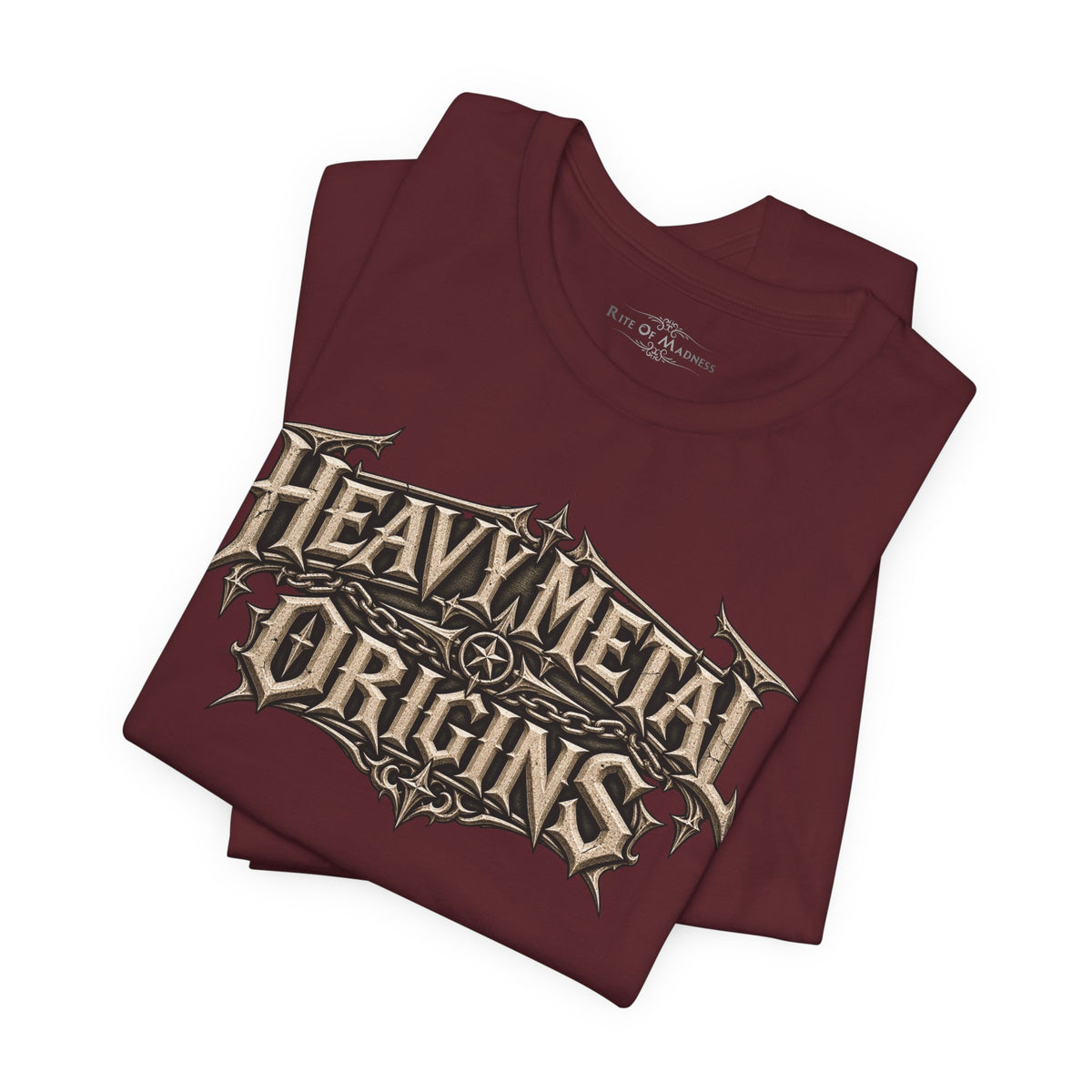 Heavy Metal Origins Est 1968 | Vintage Skull Rock T-Shirt | Gothic Front & Back Graphic Tee