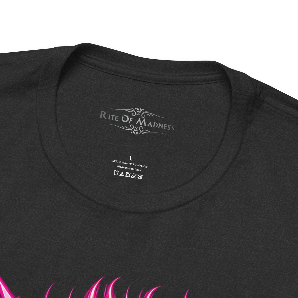 Hair Metal Maneater T-Shirt | 80s Glam Rock Neon Pink Big Cat Graphic Tee