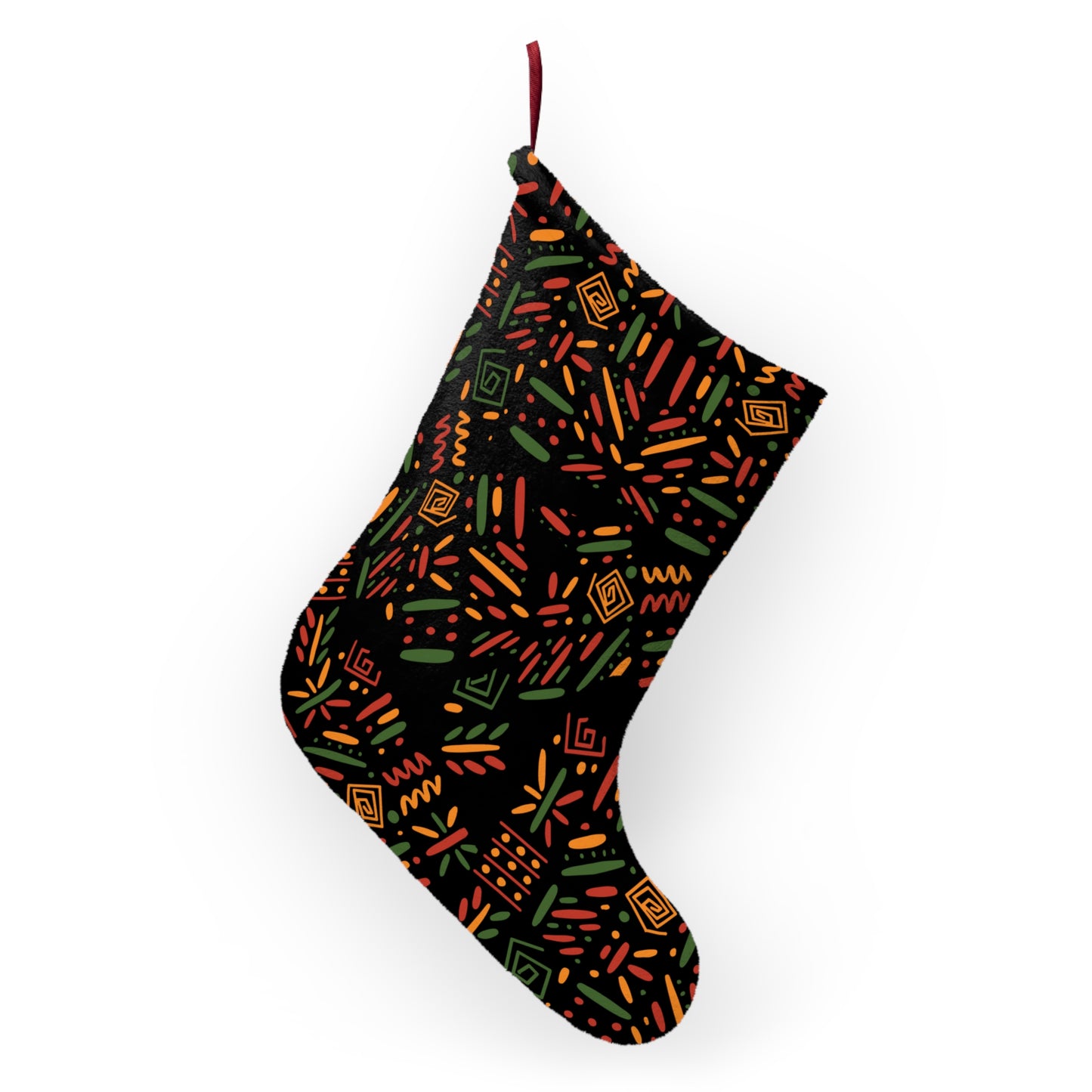 Festive Fusion Stocking: Celebrate with African Patterns!